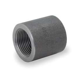 Industrial Grade 1MNE3 Cap, 3/4 In, Threaded, Black Steel
