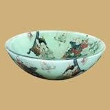 Aqua Brass Geisha Round Basin with Round Edge - 97044/97044