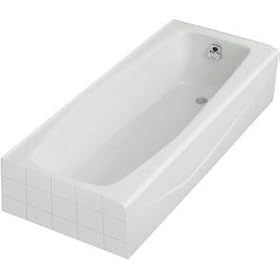 Kohler K-716-0 Villager bath with right-hand drain, White