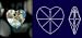 40 mm 1.5 30% Lead Crystal Heart #870-40