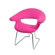 Ultra Soft Studio Chair Pink (set of 2)
