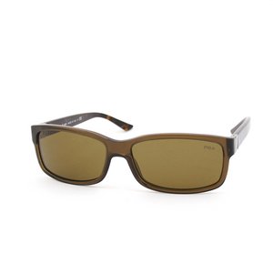 Ralph Lauren Polo Unisex 4038 Olive Green Frame/Brown Lens Plastic Sunglasses