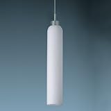 Bruck Lighting 220642ch Chrome Candle Down Pendant Light Fixture with Frosted Glass Shade from the C