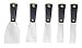 [Item]: 2" Putty Knife [Additional Info]: Putty Knife Features Full Tang Construction. This 2"W stiff, precision ground blade is made of stainless steel and is heat treated. Comes with a nylon handle, brass rivets, and is mirror finished.