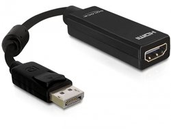 DELOCK Adapter DP-St > HDMI-Bu 22,5cm black Preisvergleich