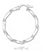 Sterling Silver 1 3/8 In. Twisted Stock Tubular Hoop Earrings French Lock