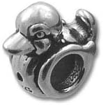 STERLING SILVER Rubber Duck Duckie Spacer BEAD 3.8 MM HOLE