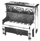 Upright Piano Die-cast Metal Pencil Sharpener in Colorful Printed Box