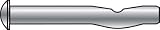 Bx/100: Hillman Lite Spike Concrete Anchors (371185)
