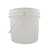 16 Food Grade white 3.5 gallon pail or bucket 11 high x 12 in diameter by ROPAK