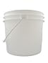 16 Food Grade white 3.5 gallon pails or buckets 11" high x 12" in diameter without lids