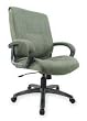 Dakota Designs 2UMW2 Microsuede Hi Back Chair, 42 In, Grn