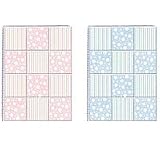 PATCHWORK enlargement photo book holds 36 4x6 prints ass't sold in 6's - 4x6