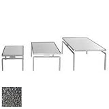 Strata Metal Riser Set, 3 Piece, Square Trays, Acrylic Mirror, Platinum Stand