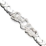 : Sterling Silver ILoveYouStampato Necklace - 17 Inch