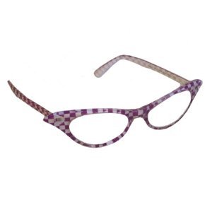 50's Checkered Costume Sunglasses
