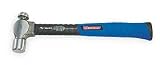 Westward 2DBR3 Ball Pein Hammer, 16 Oz, Fiberglass Handle