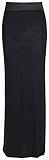 Crazy Girls Womens Jersey Gypsy Long Maxi Skirt with Elasticated Waist (S/M-US6/8, Black)
