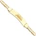 Jewelry : 14K Cleveland Indians Med Pol Id Bracelet W/Anchor Link
