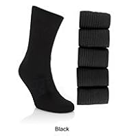 5 Pairs of Cool & Fresh Cotton Rich Sports Socks with Silver Technology