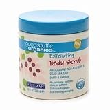 Freeman Good Stuff Organics Exfoliating Body Scrub, Antioxidant Rich Acai Berry & Dead Sea Salt 8.5