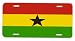 Ghana Ghanaian Flag Vanity Auto License Plate