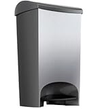 Umbra Metalla 12-Gallon Polypropylene Step Can, Nickel