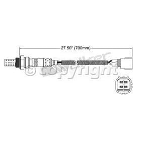 Walker 250-24440 Four Wire Oxygen Sensor