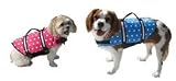 Designer Doggy Life Jacket Blue Polka Dot XXS