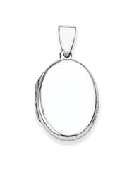 Genuine IceCarats Designer Jewelry Gift Sterling Silver Plain Locket