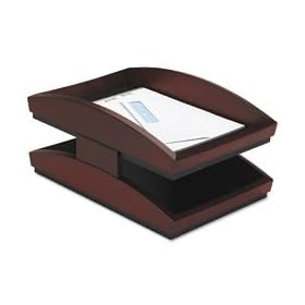 Buy Rolodex 19260 - Executive Woodline II Front Loading Letter Desk Tray, Two Tier,... now!