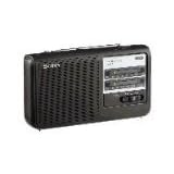 Sony ICF38 Portable AM/FM Radio (Black) ~ Sony