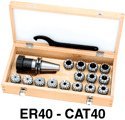 ER Collet Chuck Kits – CAT40 & CAT50 CAT40 / ER32 Set / 13pc. 3″ Gage Length (Proj.) Collet Set
