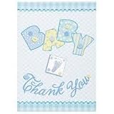 Baby Blue Stitching Thank You