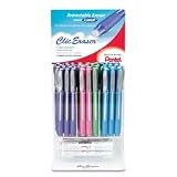 Pentel ZE2260 Clic Eraser, Retractable, Refillable, 60/DS, Assorted