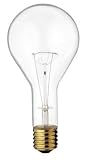 500 watt 120 volt PS35 Mogul Screw (E39) Base Clear Incandescent Sylvania Light Bulb