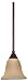 Nuvo Lighting 60/2421 Mericana 1-Light Damp Rated Mini Pendant with Amber Water Glass, Old Bronze