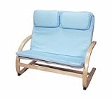 Product details for Bentwood Double Chair - Blue