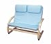 Bentwood Double Chair - Blue