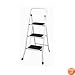 Step Stool with Mats - 3 Step - by Polder - 1103-01S (White) (42