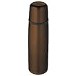 Thermos Nissan 16 Ounce Compact Stainless Steel Bottle, Espresso
