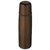 Thermos Nissan 16 Ounce Compact Stainless Steel Bottle, Espresso