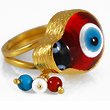 Ladybug Evil Eye Ring