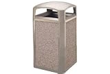 35 Gallon Rubbermaid Waste Receptacle - Driftwood/Coral