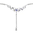 EXOTICA Sapphire Blue TRIBAL BACK Belly Chain