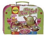 Alex Tin Painted 16 Piece Tea Set In Carry Suitcase
