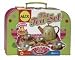 Alex Tin Painted 16 Piece Tea Set In Carry Suitcase