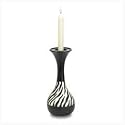 Zebra Stripe Candle Holder