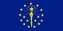 AIRBRUSHED LICENSE PLATES - INDIANA STATE FLAG - #1630