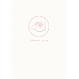 C.R. Gibson Thank You Notes, 10 Boxed, Pink Shoes